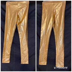 Gold leggings